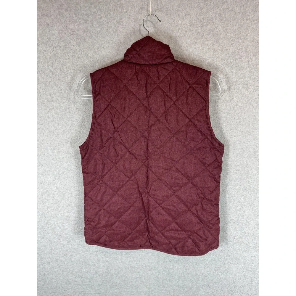 Thread & Supply Quilted Vest Womens Small Sleeveless Full Zip Pockets